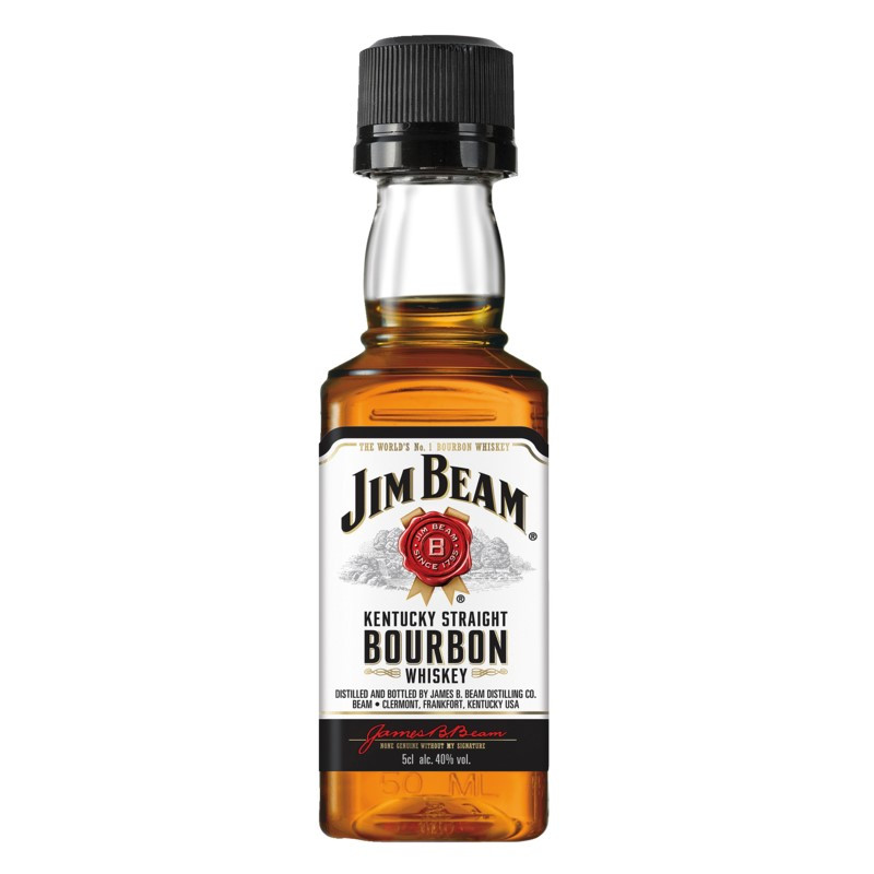 Jim Beam Bourbon White Label Miniflasche 0,05 L 40% vol